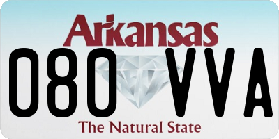 AR license plate 080VVA