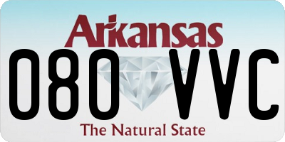 AR license plate 080VVC