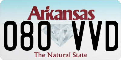 AR license plate 080VVD