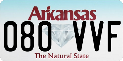 AR license plate 080VVF