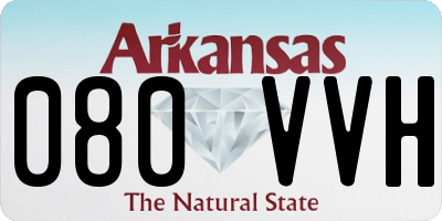 AR license plate 080VVH