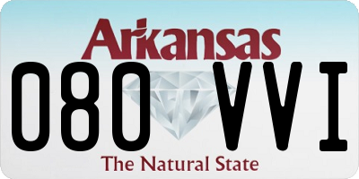 AR license plate 080VVI