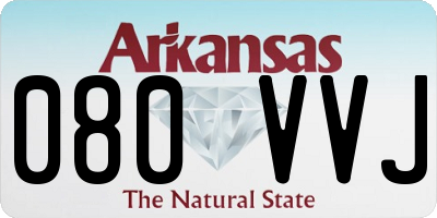 AR license plate 080VVJ