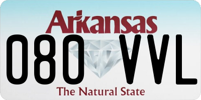AR license plate 080VVL