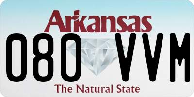 AR license plate 080VVM