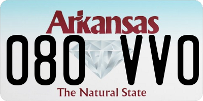 AR license plate 080VVO