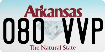 AR license plate 080VVP
