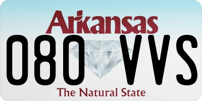 AR license plate 080VVS
