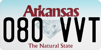 AR license plate 080VVT