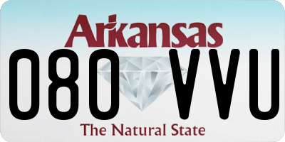 AR license plate 080VVU