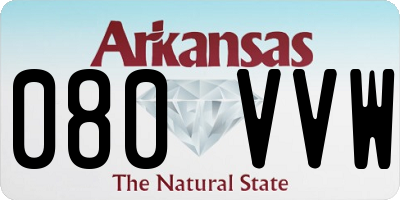 AR license plate 080VVW