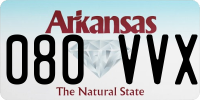 AR license plate 080VVX