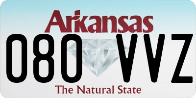 AR license plate 080VVZ