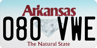 AR license plate 080VWE
