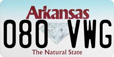AR license plate 080VWG