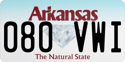 AR license plate 080VWI