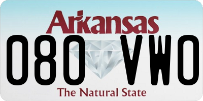 AR license plate 080VWO