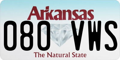 AR license plate 080VWS