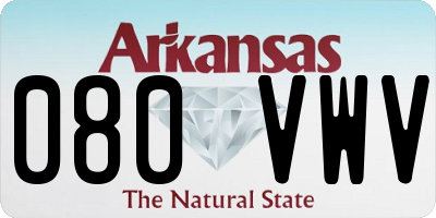 AR license plate 080VWV