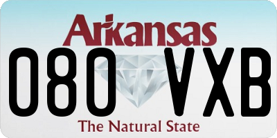 AR license plate 080VXB