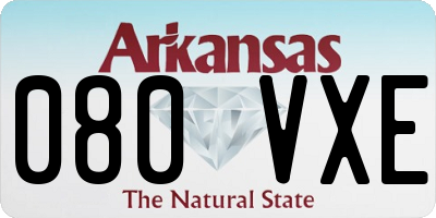 AR license plate 080VXE