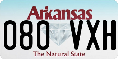 AR license plate 080VXH