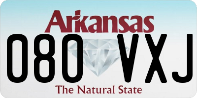 AR license plate 080VXJ