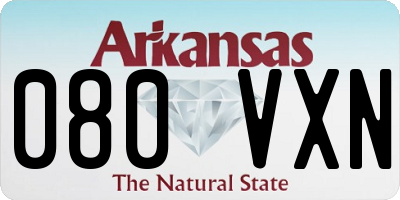 AR license plate 080VXN