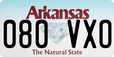 AR license plate 080VXO