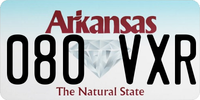 AR license plate 080VXR