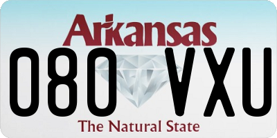 AR license plate 080VXU