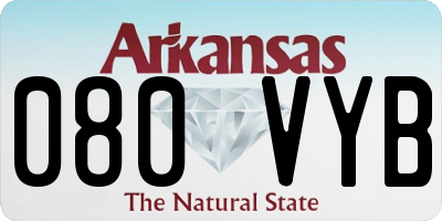 AR license plate 080VYB