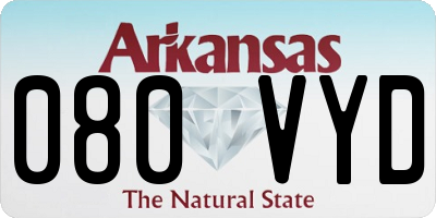 AR license plate 080VYD
