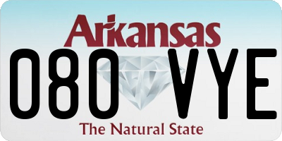 AR license plate 080VYE