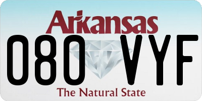 AR license plate 080VYF