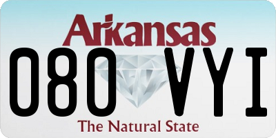 AR license plate 080VYI
