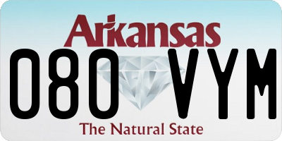 AR license plate 080VYM
