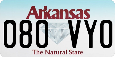 AR license plate 080VYO
