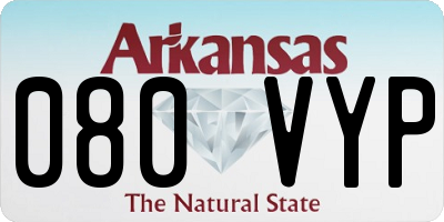 AR license plate 080VYP