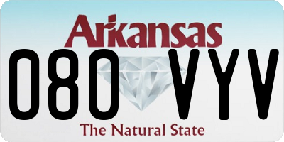 AR license plate 080VYV