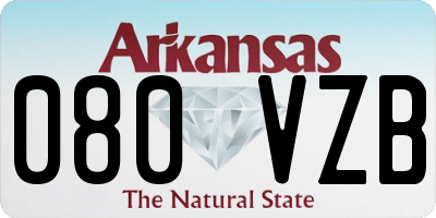 AR license plate 080VZB