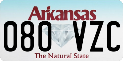 AR license plate 080VZC