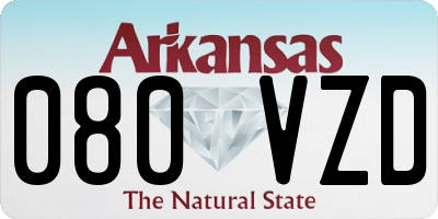AR license plate 080VZD