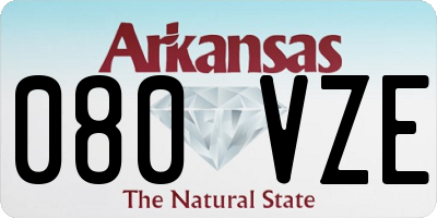 AR license plate 080VZE