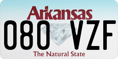 AR license plate 080VZF