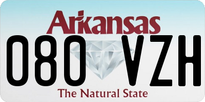 AR license plate 080VZH