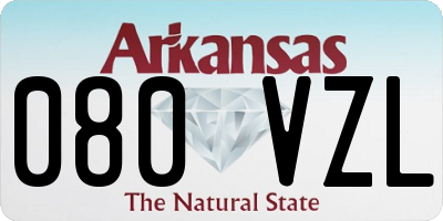 AR license plate 080VZL