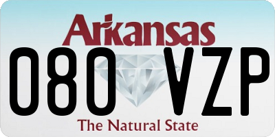 AR license plate 080VZP