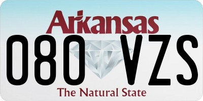 AR license plate 080VZS