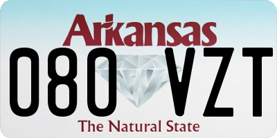 AR license plate 080VZT